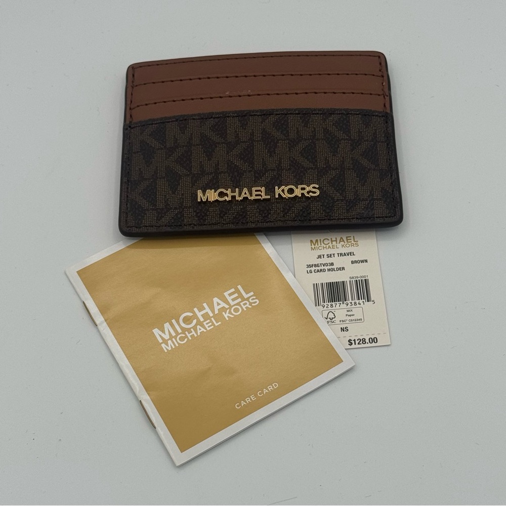 Michael Kors Jet Set Brown Card Holder